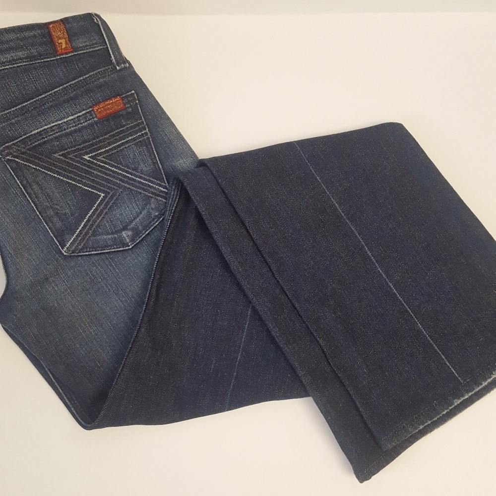 7 For All Mankind Flynt Flare Jeans - Picture 6 of 7